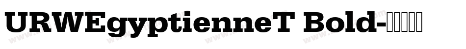 URWEgyptienneT Bold字体转换